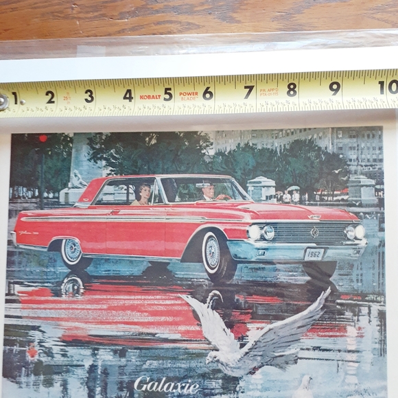 VTG 1961 Ford Galaxie Automobile Magazine Print Ad - Picture 7 of 8